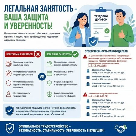 Легальная занятость - ваша защита и уверенность!